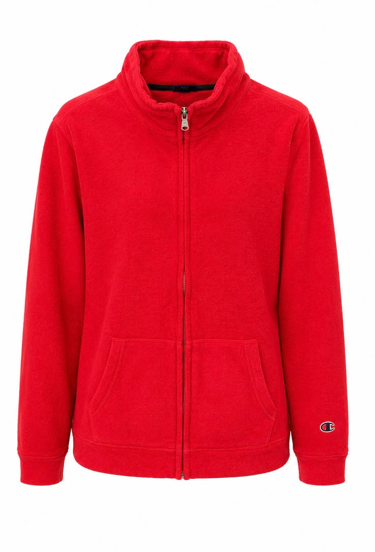 Champion Full Zip Sweatshirt – Red-L