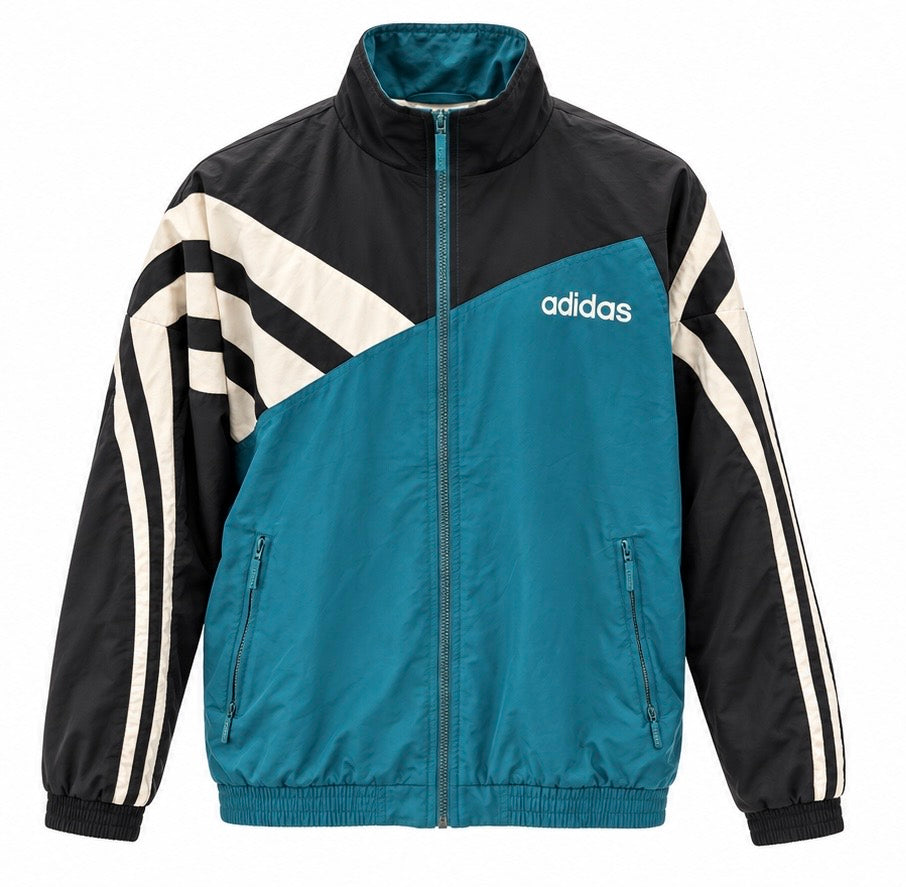 Adidas Ανδρικό Μπουφάν Μαύρο Τιρκουάζ – XL