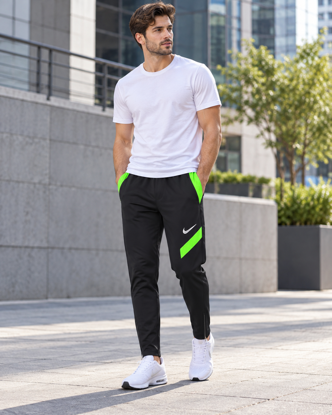 Nike Ανδρικό Dri-FIT Παντελόνι Φόρμας Μαύρο - M