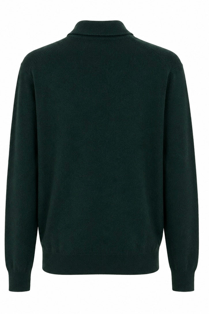 Marina Militare Half-Zip Knit Sweater – Dark Green-XL