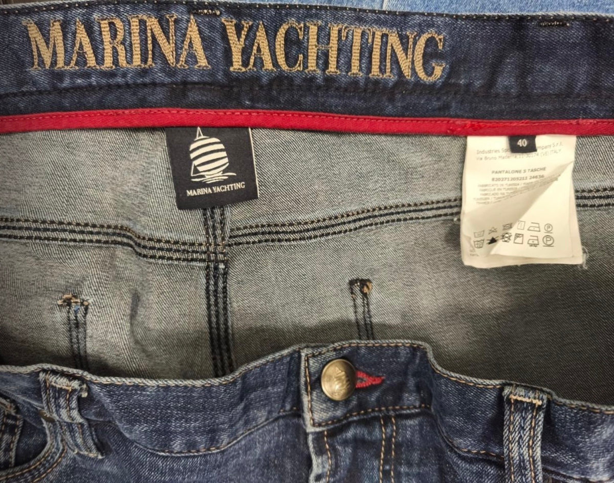 Marina Yachting Ανδρικό Τζιν Παντελόνι Μπλε - 40
