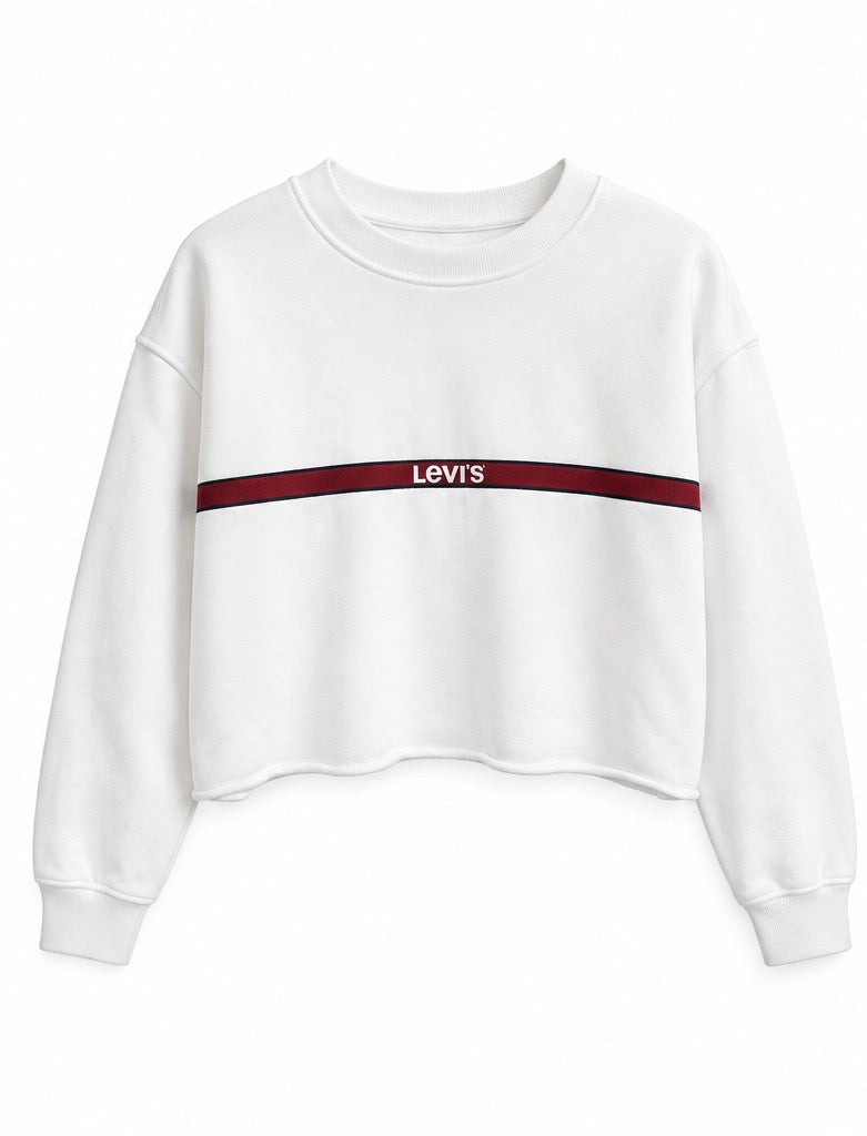 Levi's Γυναικείο Φούτερ Λευκό – XXS