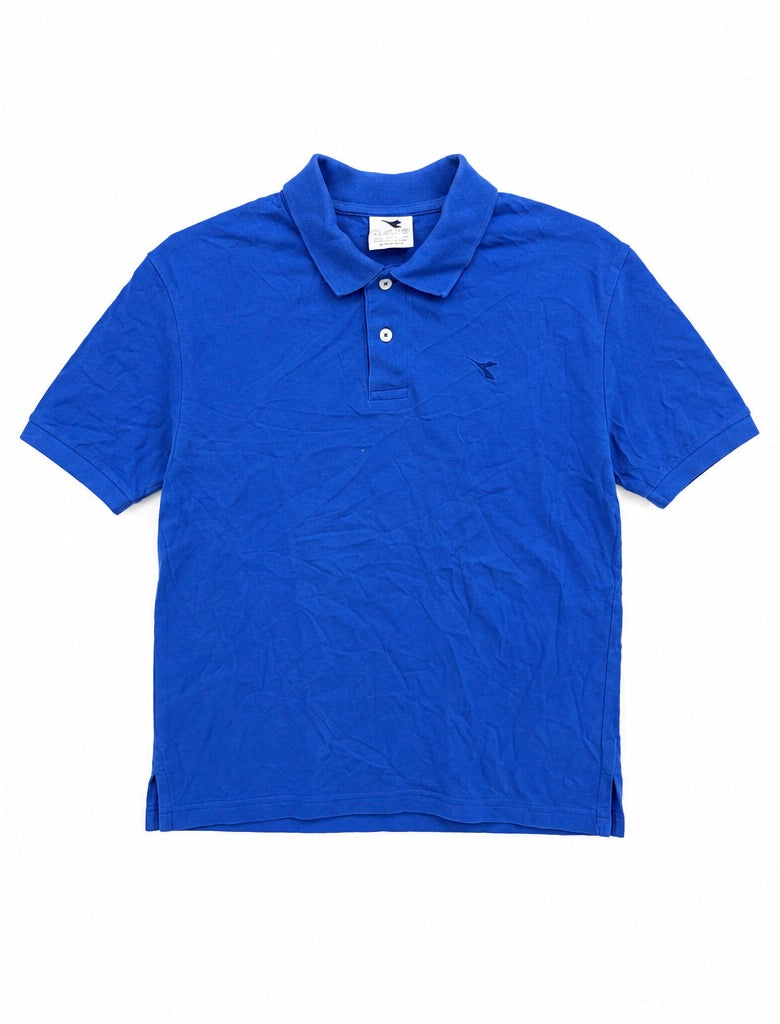 Diadora Ανδρικό Polo Μπλε / Classic Logo Polo-M