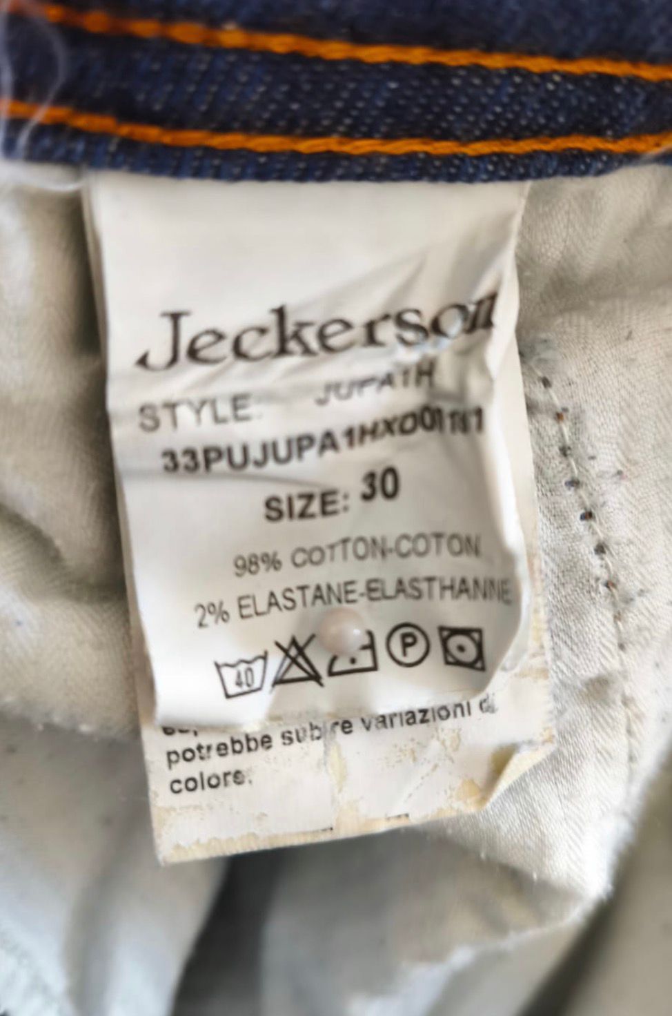 Jeckerson Ανδρικό Slim Fit Jeans – Μπλε (Νο. 30)