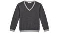 Liu Jo Uomo Ανδρική Πλεκτή Μπλούζα V-Neck – Ανθρακί Γκρι – M