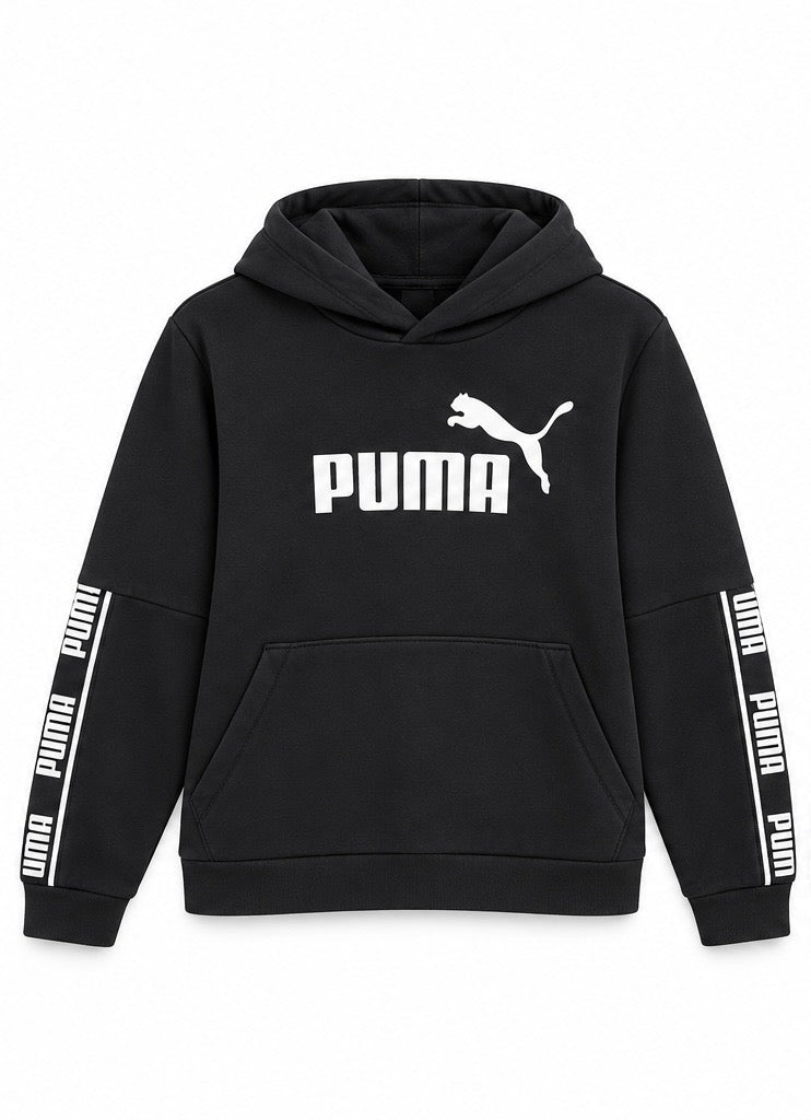 Puma Ανδρικό Φούτερ με Κουκούλα Μαύρο – L