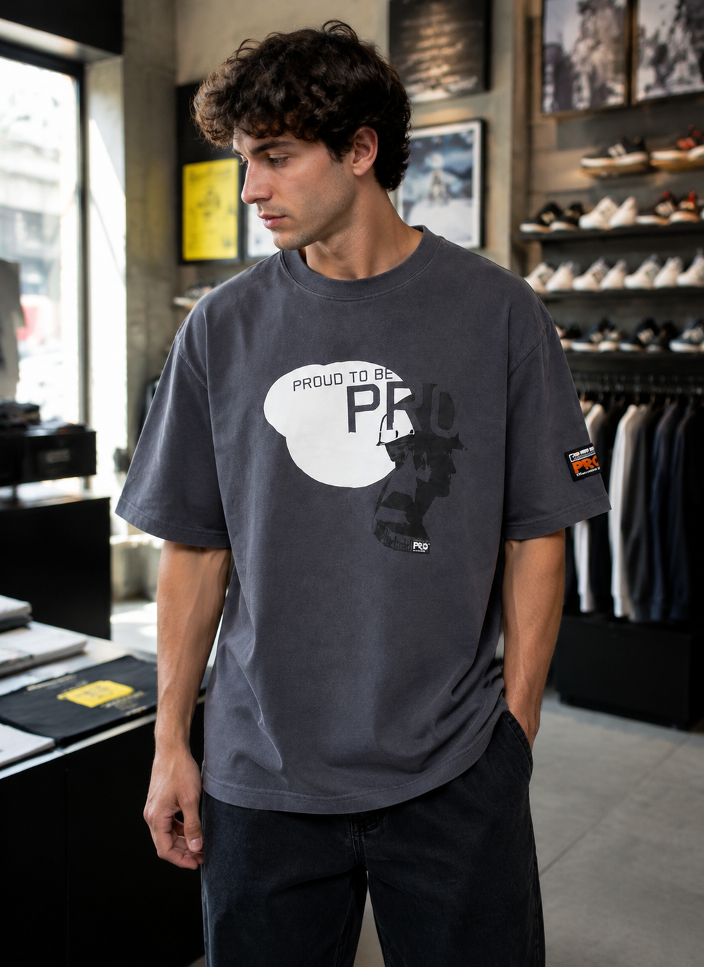 Timberland PRO Ανδρικό Graphic T-Shirt – Γκρι – Pro Series-L