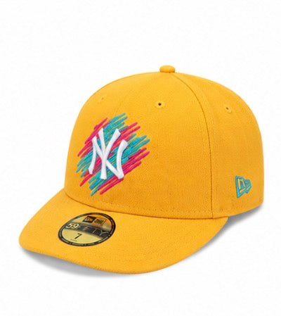 New Era New York Yankees Fitted Cap – Yellow Multicolor Logo