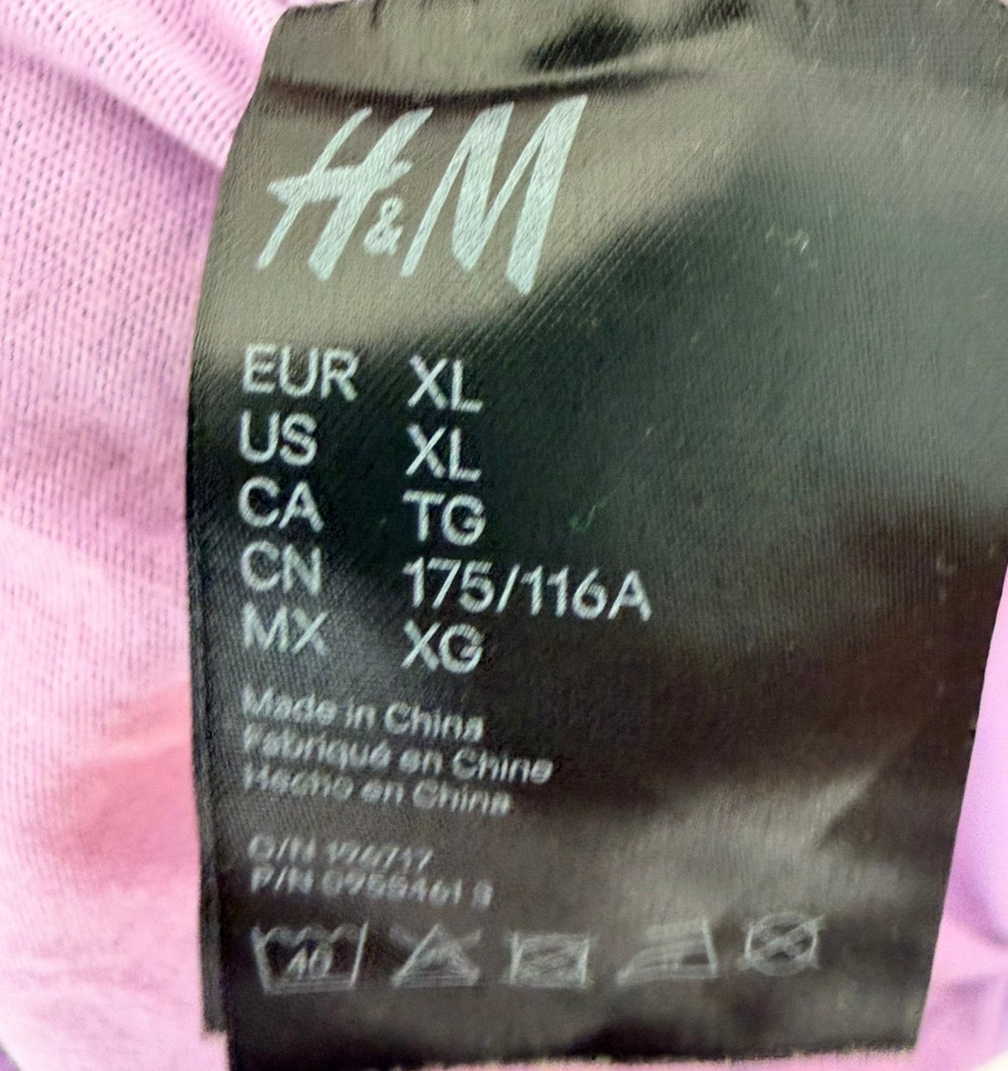 Lee X H&M Γυναικείο T-Shirt Μπλουζάκι – Λιλά – Size XL