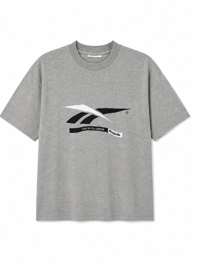 Reebok Ανδρικό T-Shirt Μπλουζάκι – Γκρι – L