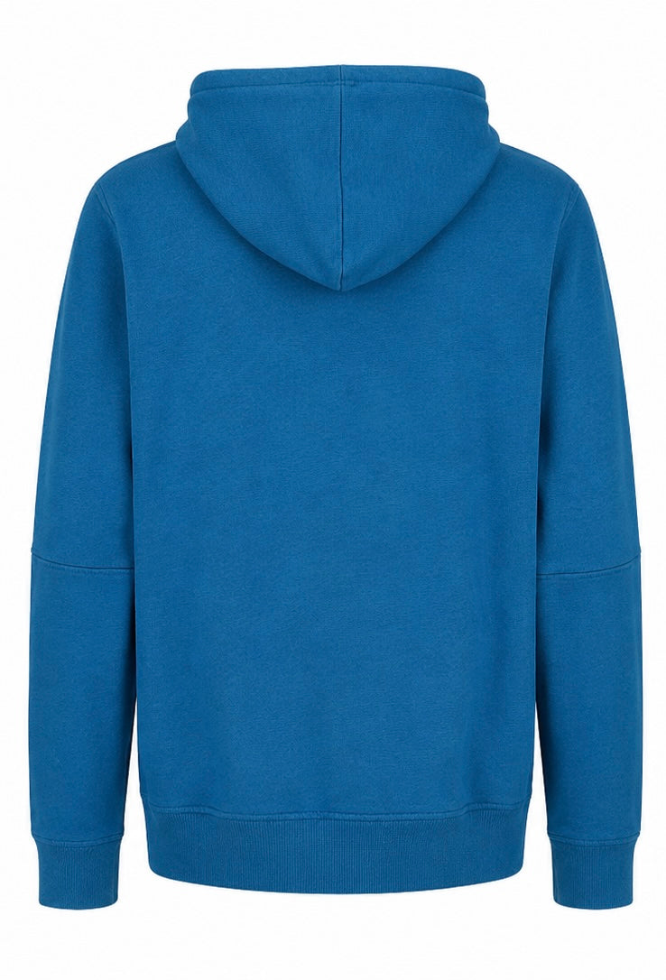 Jack & Jones CORE Μπλε Pullover Hoodie με Κουμπιά-XL