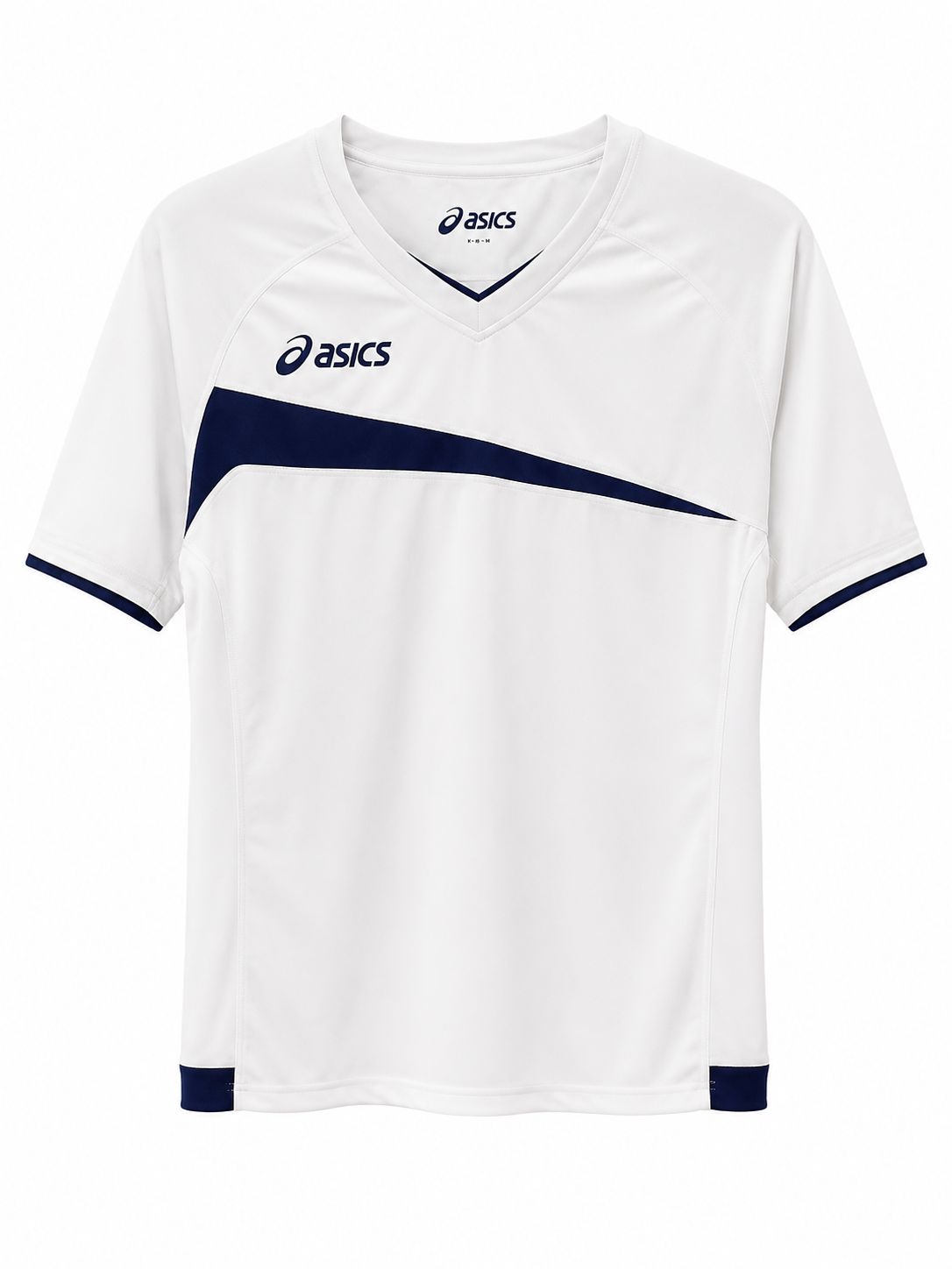 Asics Performance Training T-Shirt – White/Navy-L
