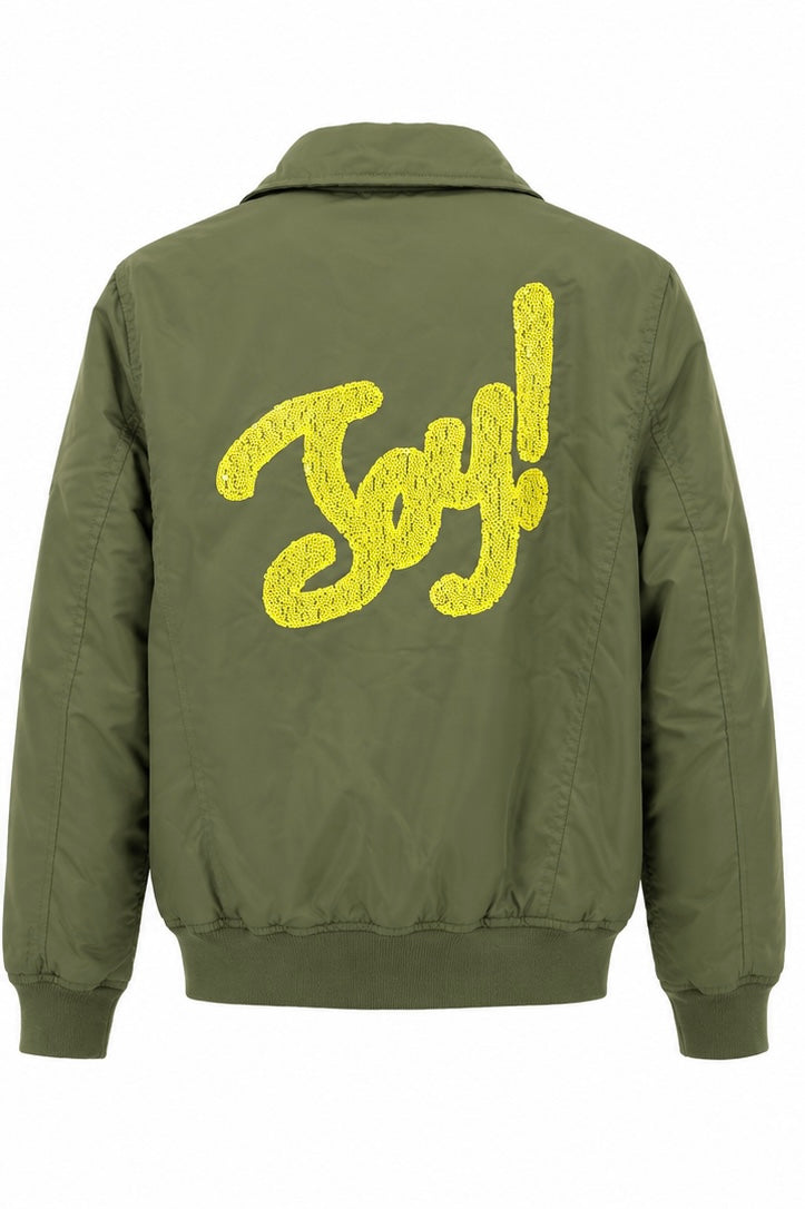 Replay Bomber Jacket Olive Green-M