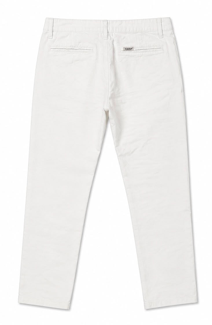 Jeckerson White Cotton Pants-W30