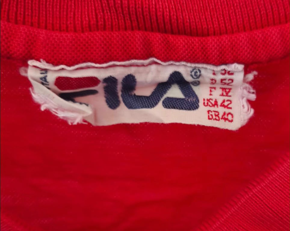 FILA Ανδρικό Polo Μπλουζάκι – Κόκκινο – Size XL