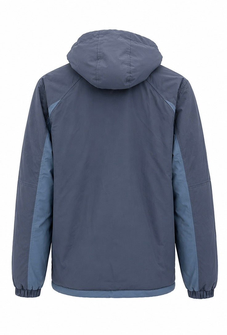 Kappa Hooded Winter Jacket – Blue/Grey-L
