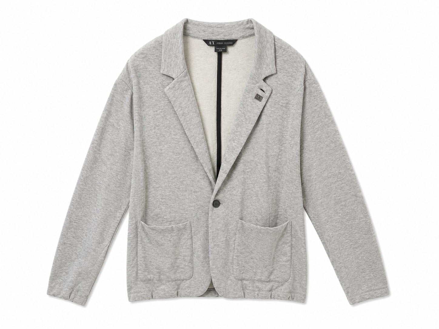 Armani Exchange (A|X) Ανδρική Ζακέτα Blazer Γκρι-M