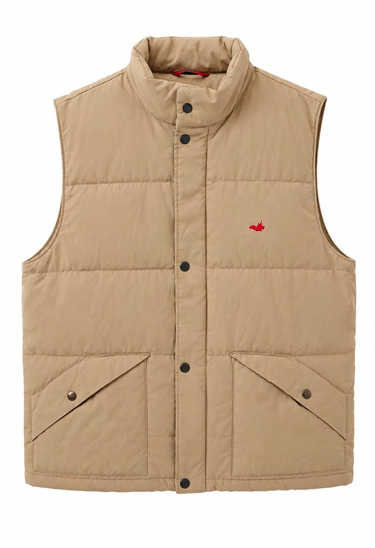 Museum Brave Spirit Ανδρικό Αμάνικο Puffer Γιλέκο Μπεζ-XL