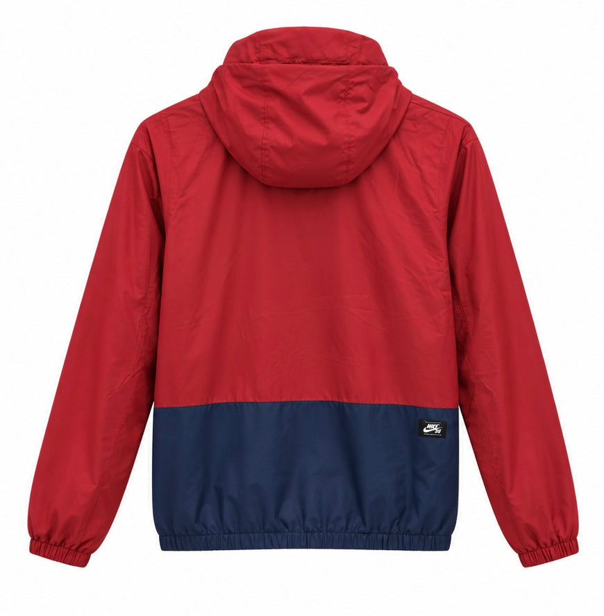 Nike SB Ανδρικό Αντιανεμικό Μπουφάν με Κουκούλα – Κόκκινο / Λευκό / Μπλε – S