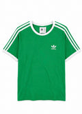 adidas Originals 3-Stripes T-Shirt – Green/White-L