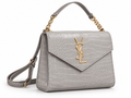 Yves Saint Laurent (YSL) Γυναικεία Τσάντα Ώμου Γκρι