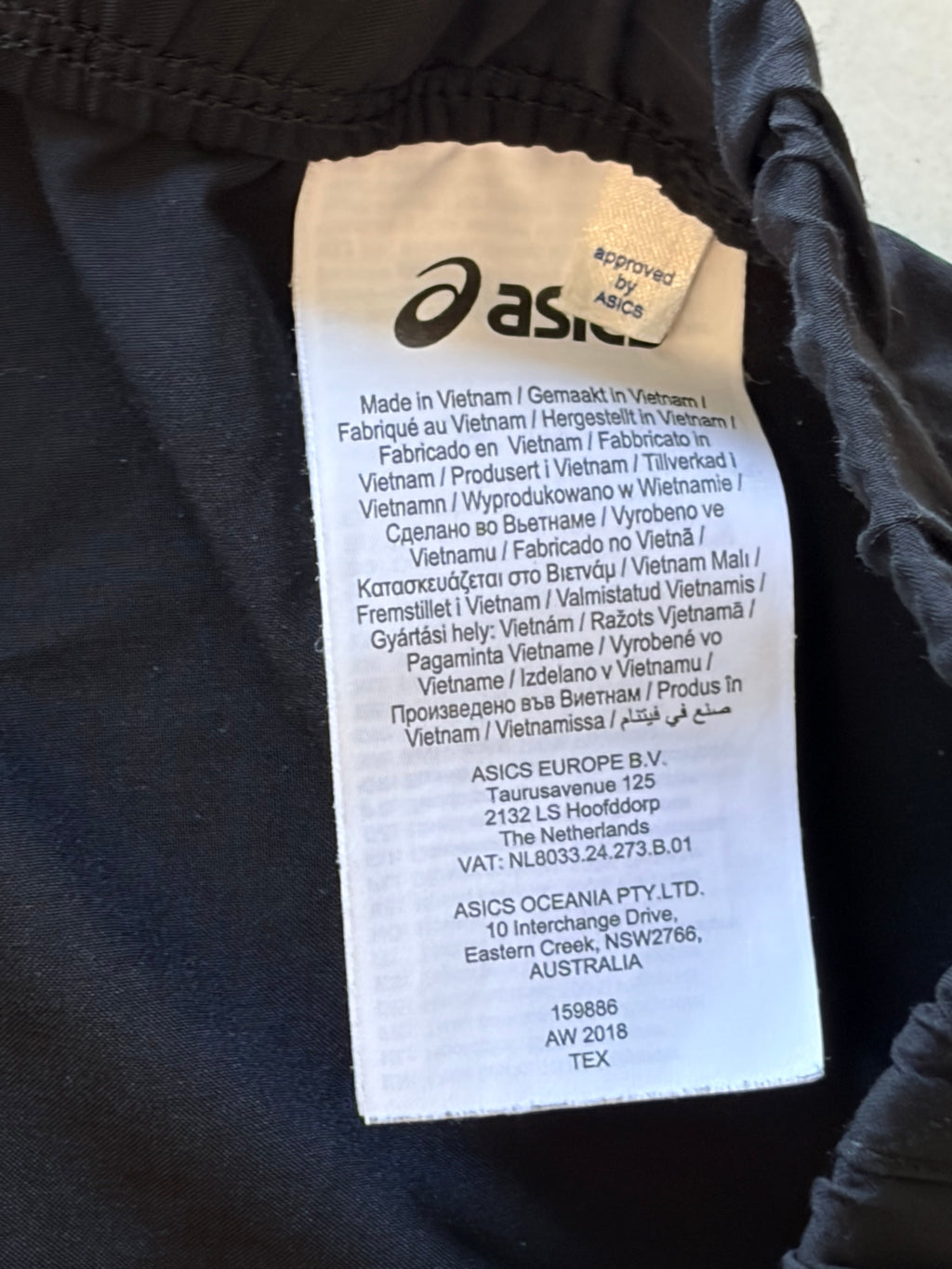 ASICS Navy Performance Track Pants-L
