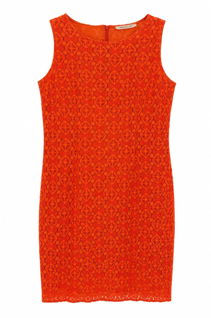 Pennyblack Lace Sheath Dress – Orange-L