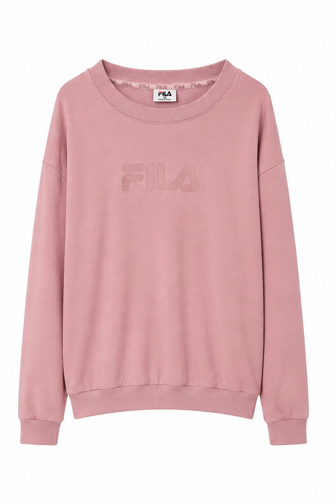 Fila Γυναικείο Φούτερ Μπλουζάκι – Ροζ – L