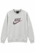 Nike Ανδρικό Φούτερ με Λογότυπο – Ανοιχτό Γκρι – M