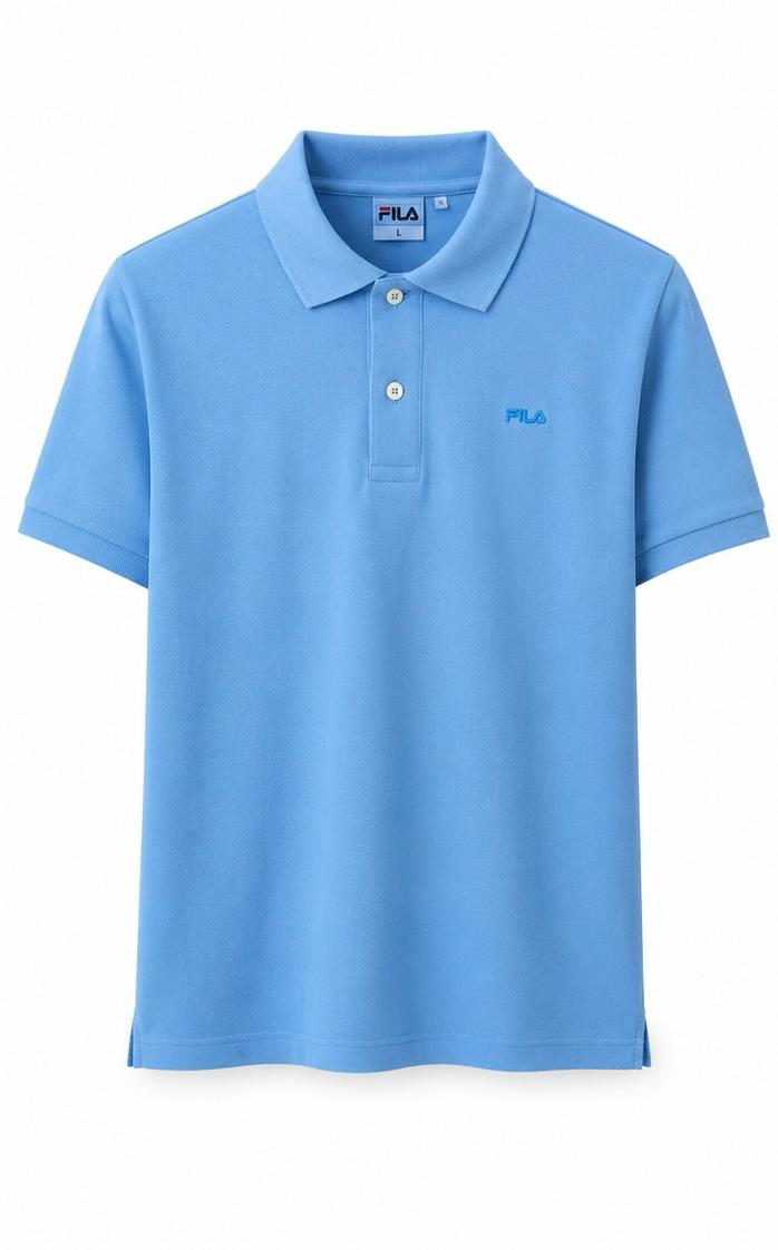 FILA Vintage Polo Shirt – Light Blue – XXXL