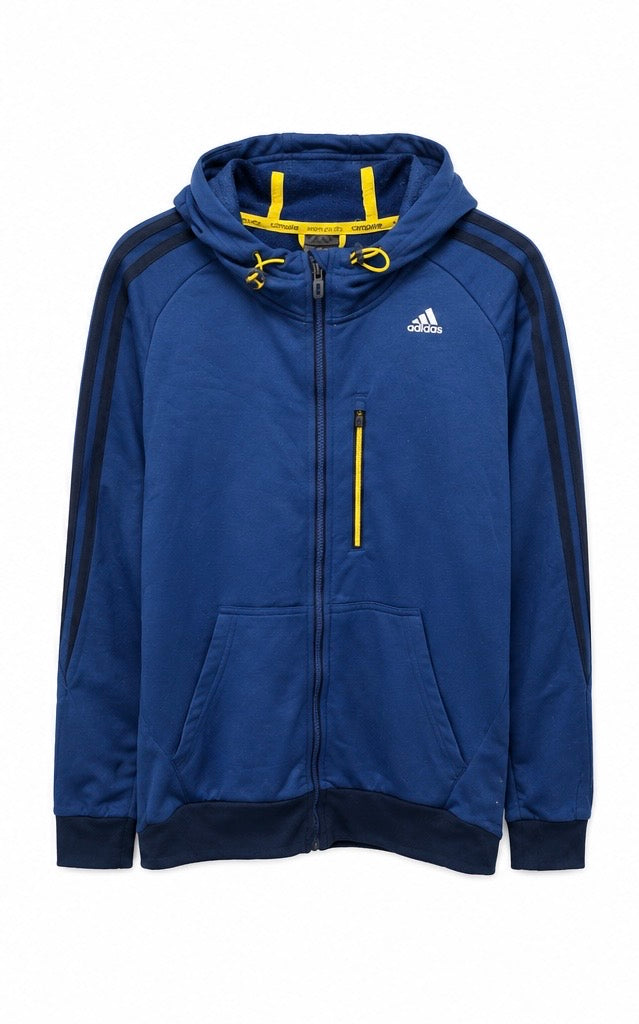 Adidas Ανδρική Ζακέτα με Κουκούλα Climalite – Μπλε – XL