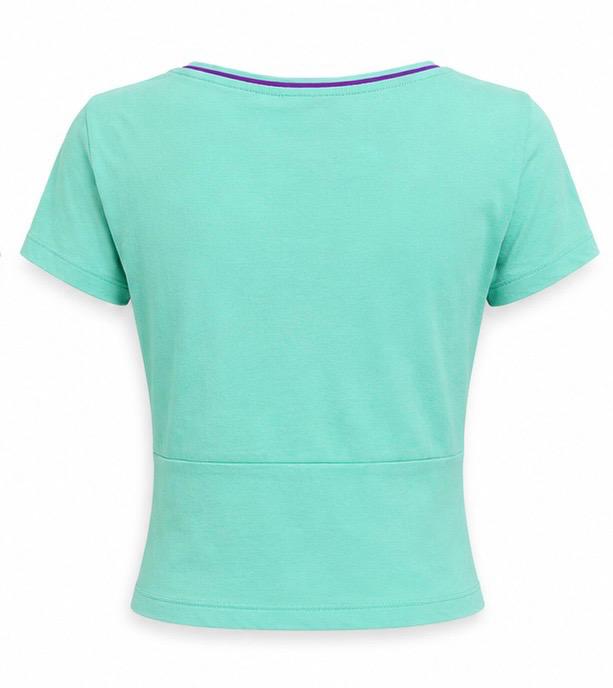 U.S. Polo Assn. Γυναικείο Crop T-Shirt Μπλουζάκι – Τιρκουάζ – L