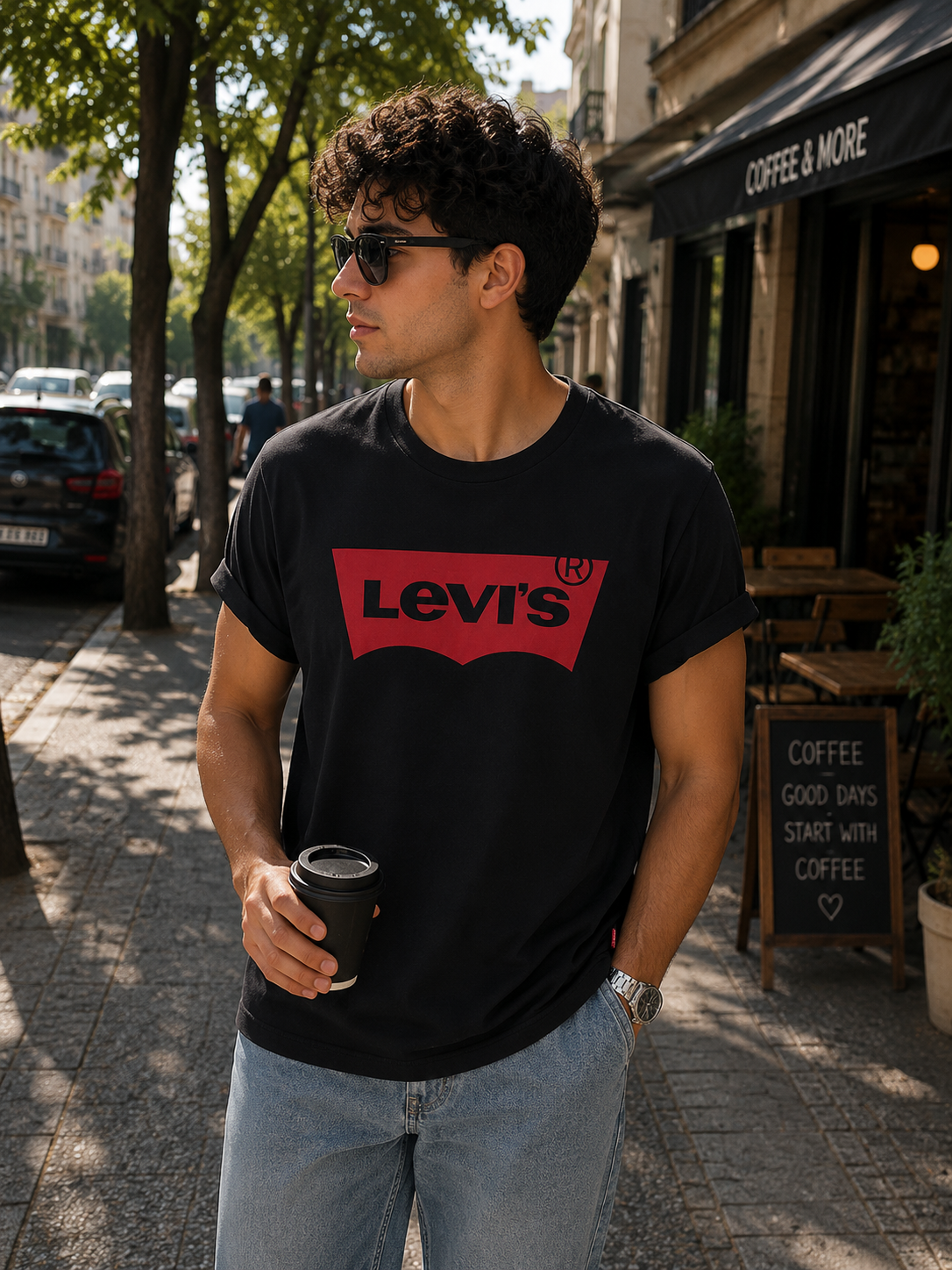 Levi’s Ανδρικό T-Shirt Μπλουζάκι – Μαύρο – Μ
