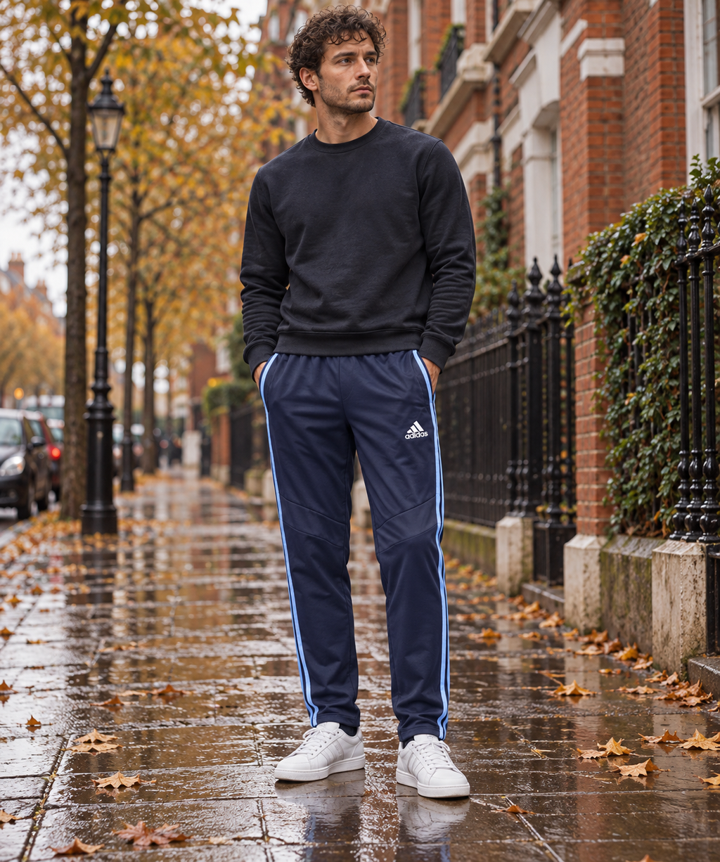 Adidas Ανδρικό Παντελόνι Μπλε - XL