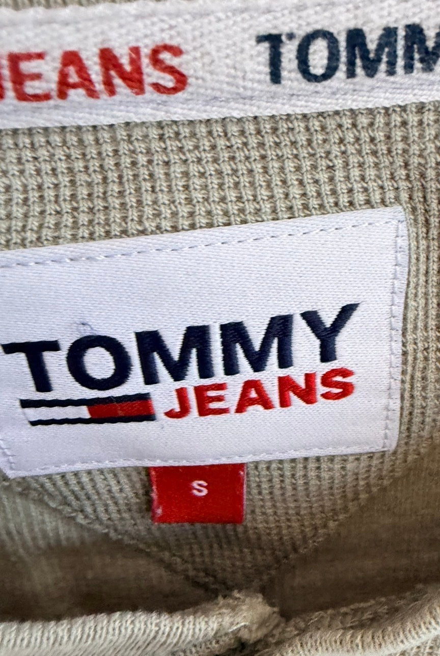 Tommy Jeans Ανδρικό Μακρυμάνικο Μπλουζάκι Henley – Μπεζ – S