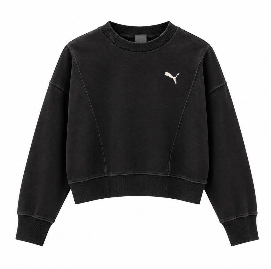 Puma Γυναικείο Φούτερ Μαύρο – S