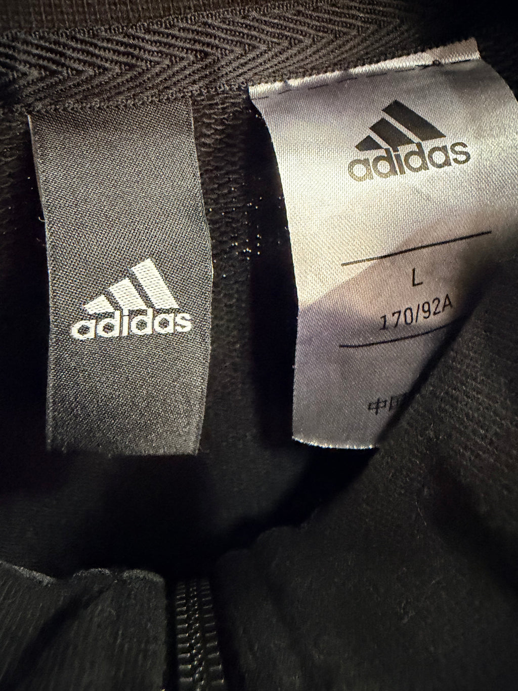 Adidas Ανδρική Ζακέτα Φούτερ – Μαύρο / Λευκό – L