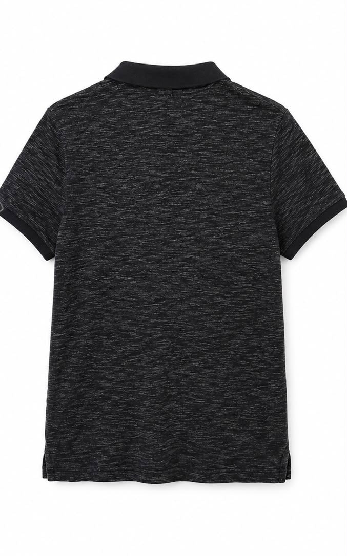 Hollister Ανδρικό Polo Μπλουζάκι Μαύρο Μελανζέ – M