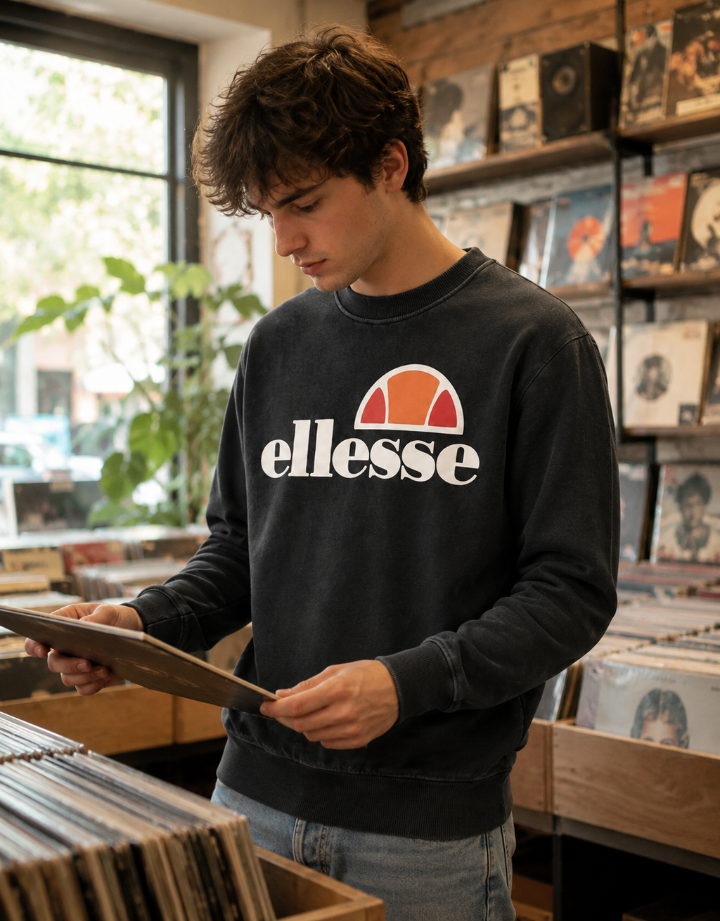 Ellesse Ανδρικό Φούτερ – Μαύρο – M