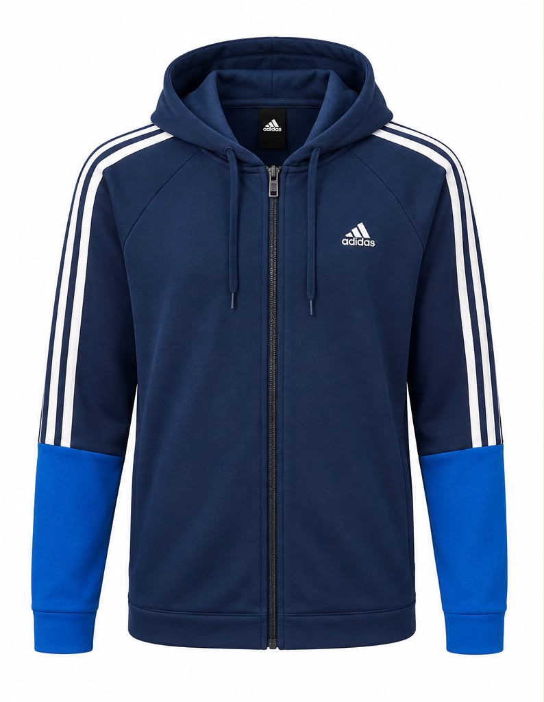 Adidas Ανδρική Ζακέτα Μπλε - XL