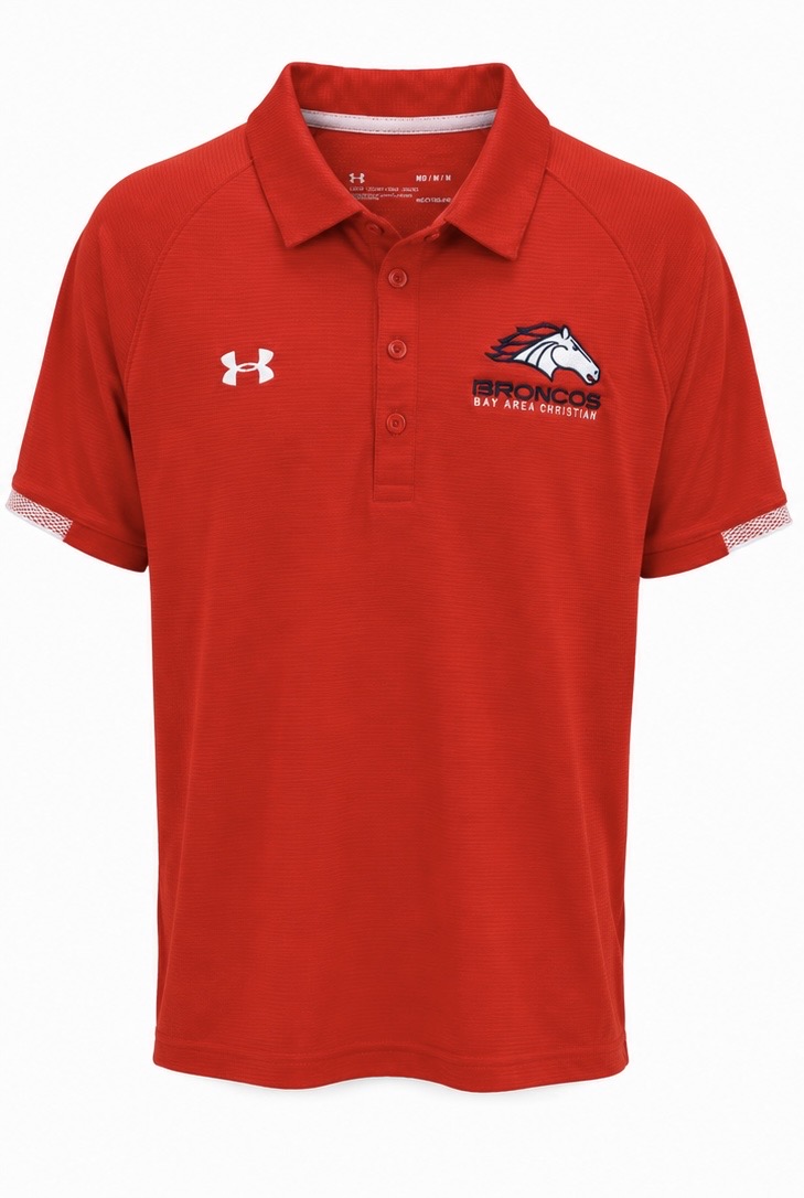 Under Armour HeatGear Broncos Performance Polo Κόκκινο – Medium