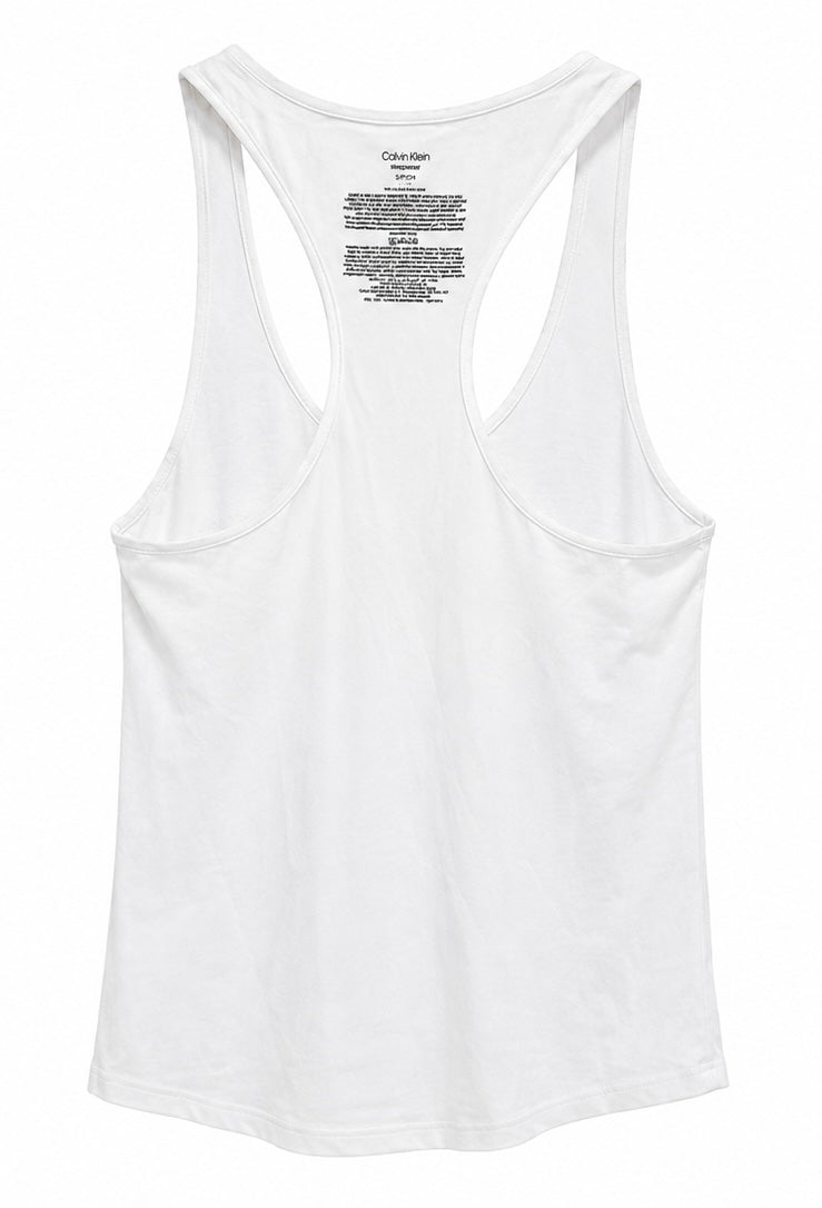 Calvin Klein Racerback Tank Top – White-S