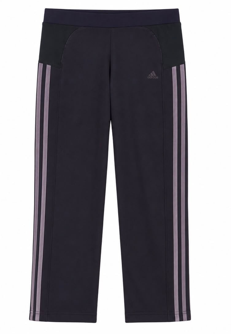 Adidas Γυναικείο Παντελόνι Φόρμας Μαύρο/Μωβ 3-Stripes-L