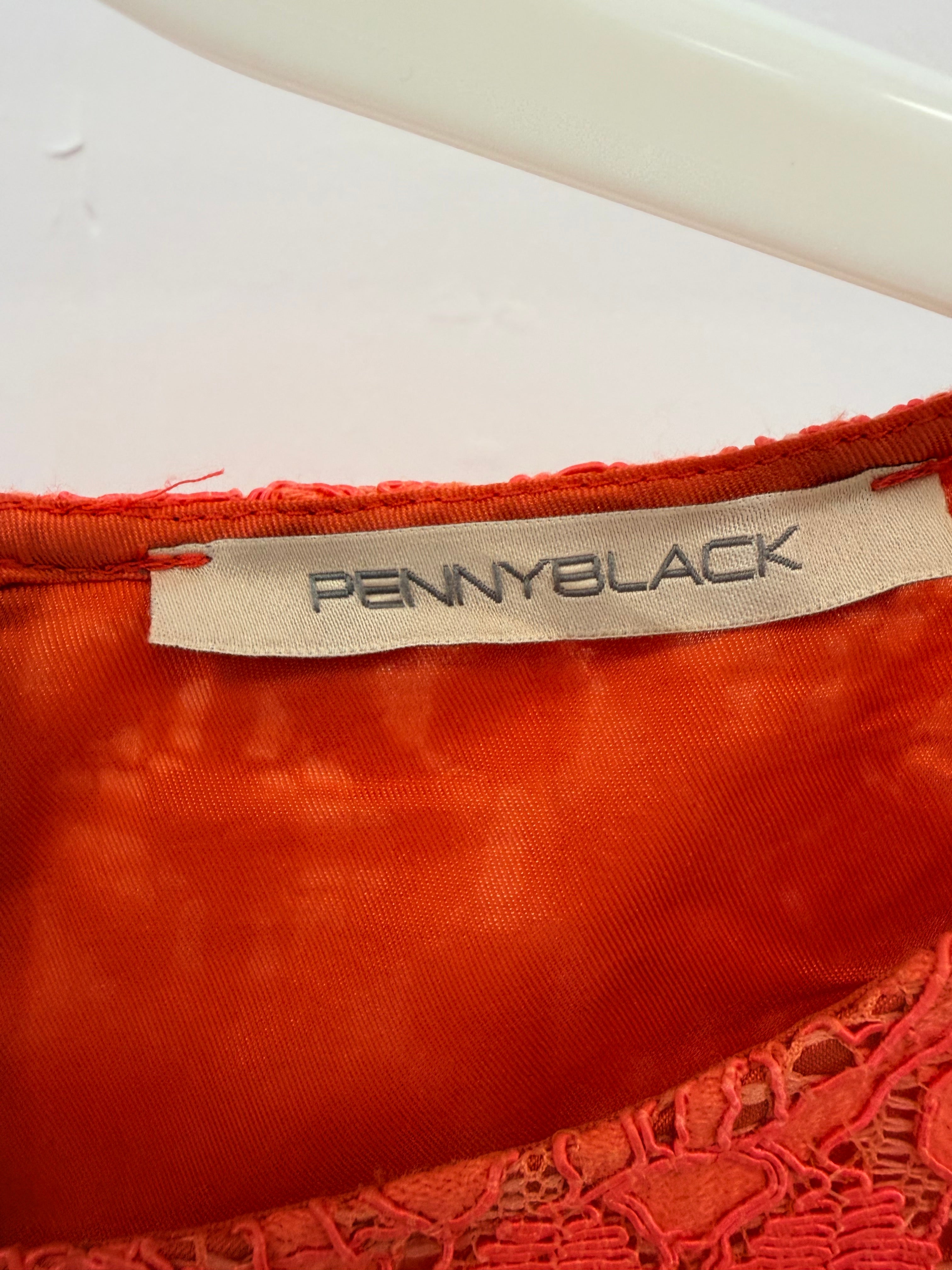 Pennyblack Lace Sheath Dress – Orange-L