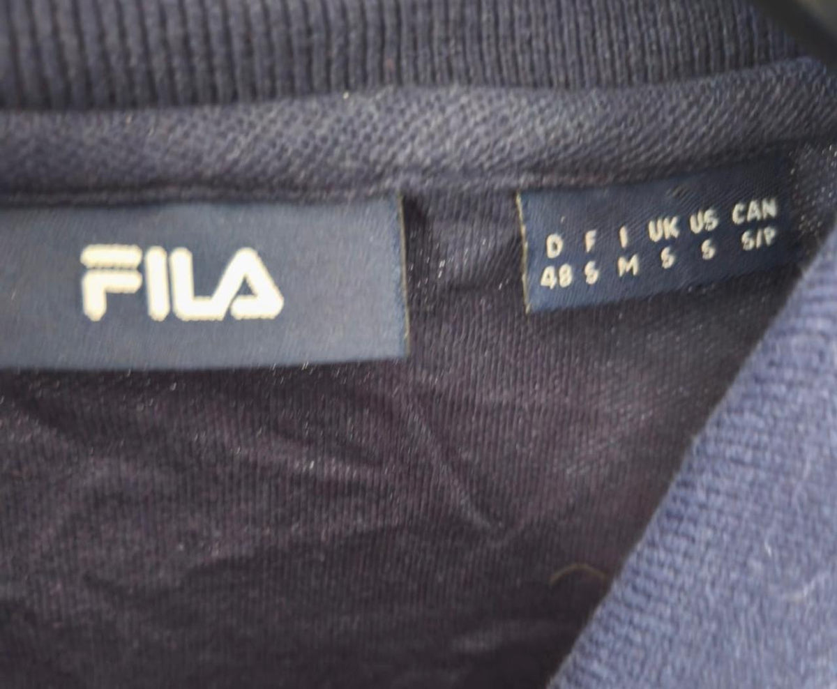 FILA Classic Tipped Polo Shirt – Navy – M