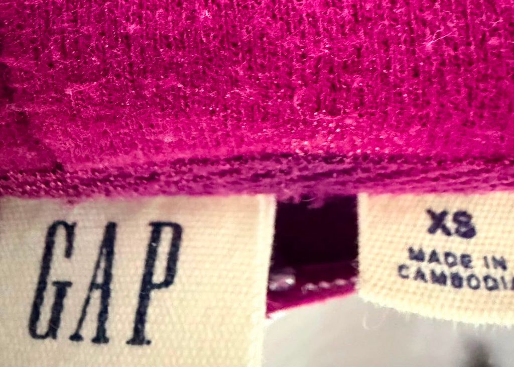 GAP Γυναικεία Ζακέτα Φούτερ με Κουκούλα – Φούξια – XS