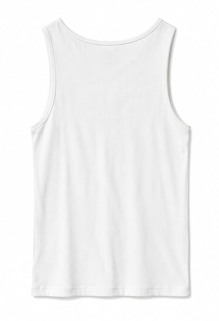 Sergio Tacchini Ανδρική Αμάνικη Μπλούζα Λευκή – L