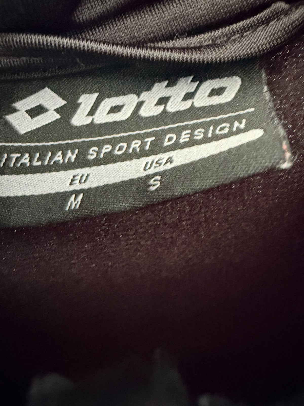 Lotto Team Track Jacket – Black-M
