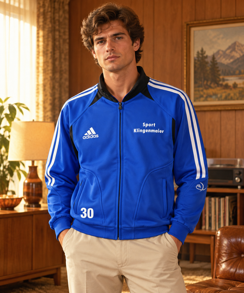 Adidas Ανδρική Αθλητική Ζακέτα Μπλε - M