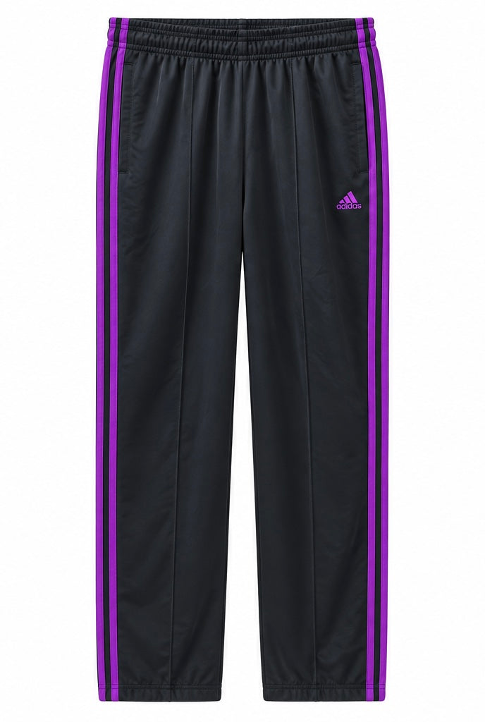 Adidas Ανδρικό Παντελόνι Φόρμας – Μαύρο/Μωβ – XL